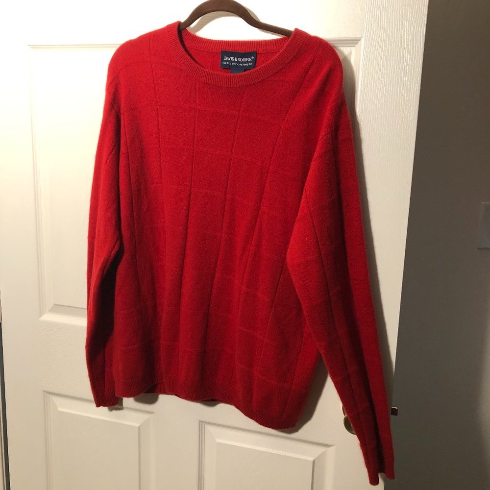 Davis & Squire 2 Ply Cashmere Sweater, XL with defect